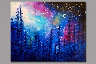 Paint Nite: Galaxy in the Pines